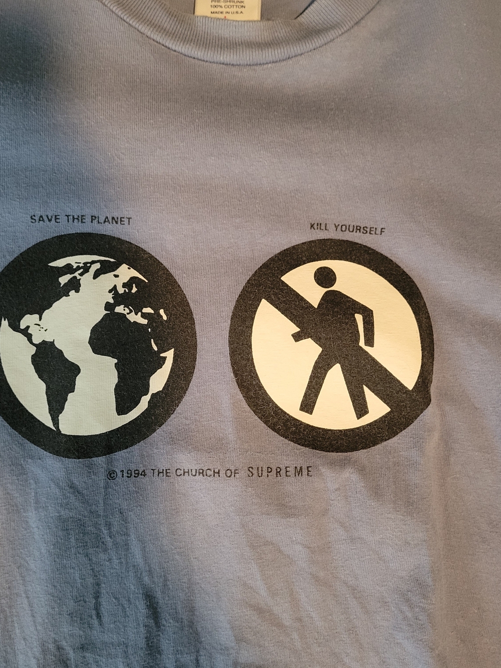Supreme "Save The Planet K*ll Yourself"